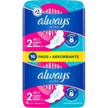 Always Ultra Super hygienické vložky s křidélky a jemnou vůní 16 ks