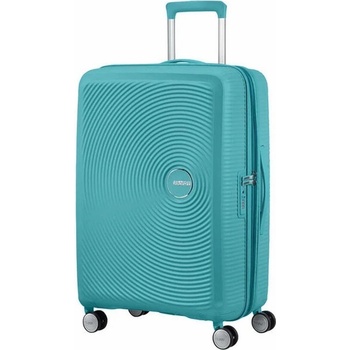 American Tourister Soundbox Spinner EXP světle modrá 81 l