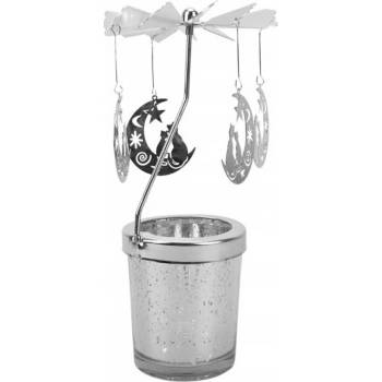 Andělské zvonění vánoční kolotoč barva 3 stříbrná vločka