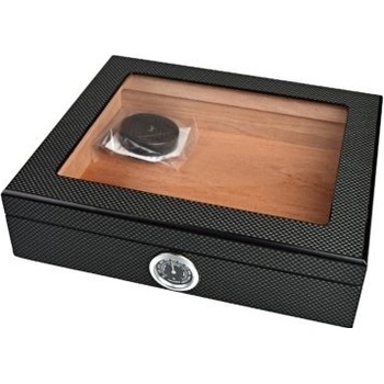 Angelo humidor na doutníky Carbon Glass