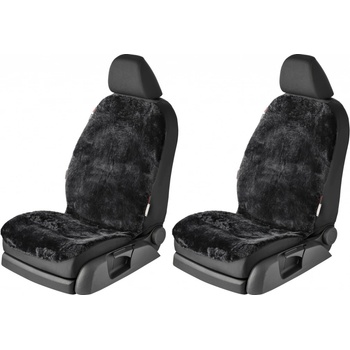 Autopotah ULTIMATE SPEED Sada z jehněčí kožešiny, 2dílná, černá