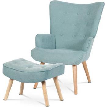 Autronic AK-302 BLUE2 s podnožkou světle modrá látka