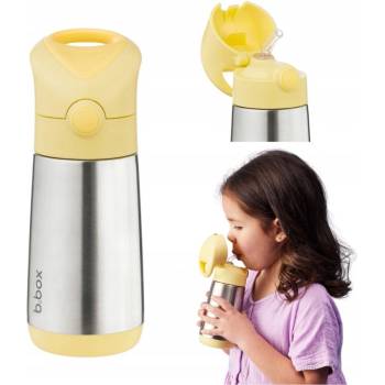 B.Box Termoska na pití s brčkem 350 ml lemon twist