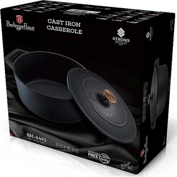 Berlingerhaus Pekáč litinový s poklicí 24 cm Black Rose Collection