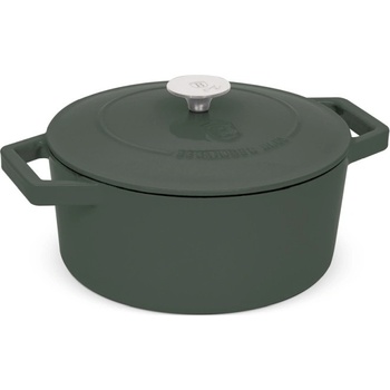 BERLINGERHAUS Pekáč litinový s poklicí 24 cm Matte Green Collection BH-6544
