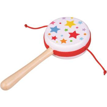 Bigjigs Toys Dřevěný rotační bubínek hvězdičky