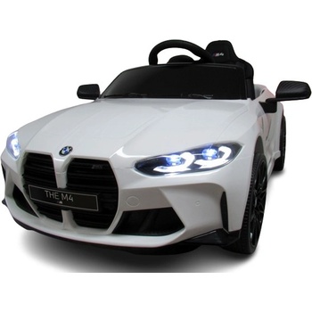 BMW M4 elektrické autíčko 2x45W Eva kůže bílá
