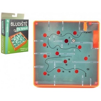 Bonaparte Bludiště hlavolam Po trase plast 12x12cm balanční hra