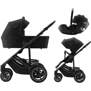 Britax Set Smile 5Z + korba + autosedačka Baby-Safe PRO Classic 2025 Space Black