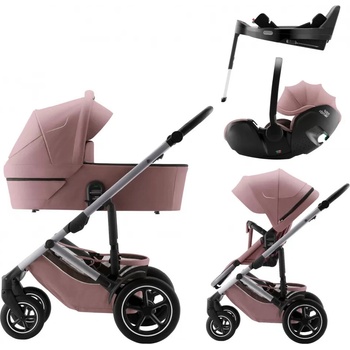Britax Set Smile 5Z + korba + autosedačka Baby-Safe PRO + Vario Base 5Z Style 2025 Dusty Rose