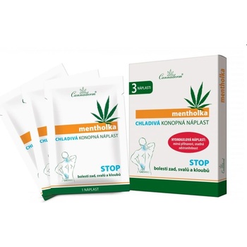 Cannaderm mentholka chladivá konopná náplast 3 ks