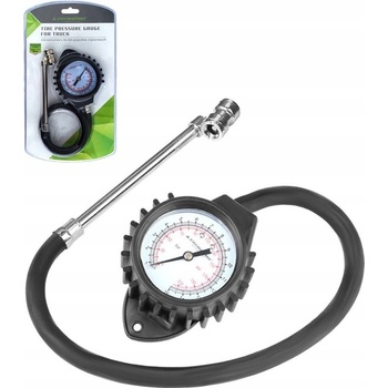 CARMOTION Pneuměřič 15 BAR, gumová hadice 15cm