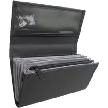 Číšnická kasírka 2 zipy koženka černá