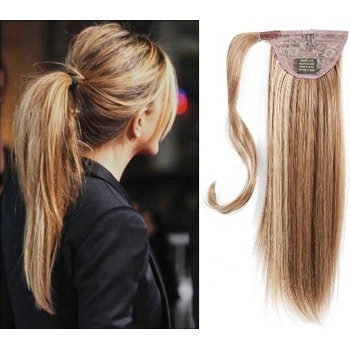 CLIP IN CULÍK 100% LIDSKÉ REMY VLASY 50CM SVĚTLÝ MELÍR