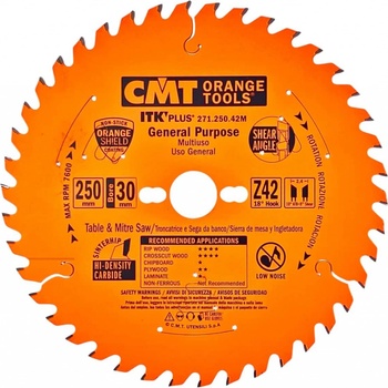 CMT ITK Ultra tenký kotouč univerzální D250x2,4 d30 Z42 HM