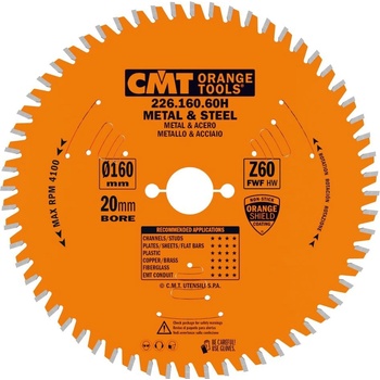 CMT Orange Industrial Pilový kotouč na železo D165x1,6 d20 Z60 HW 226.165.60H