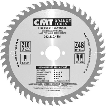 CMT Pilový kotouč pro elektronářadí finální řez D160x2,2 d20 Z40 HW