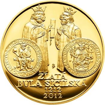 ČNB Zlatá mince 10000 Kč Zlatá bula sicilská 2012 Proof 1 oz