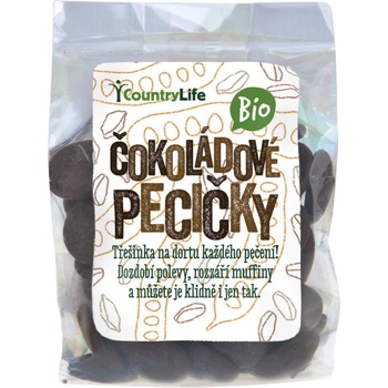 Country Life Čokoládové pecičky Bio 100 g