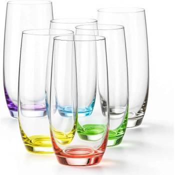 Crystalex Barevné sklenice Club rainbow 6 ks 350 ml