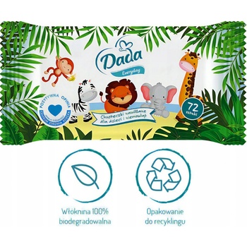 Dada dětské vlhčené ubrousky Everyday 7 x 72 ks
