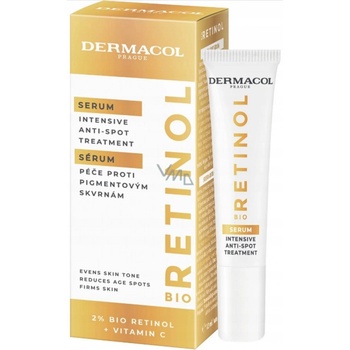 Dermacol Bio Retinol Serum Intensive Anti-Spot Treatment pleťové sérum proti pigmentovým skvrnám pro ženy 12 ml