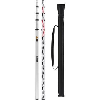 DeWALT DE0734 nivelační hliníková lať 1,2 - 4m se stupnicí