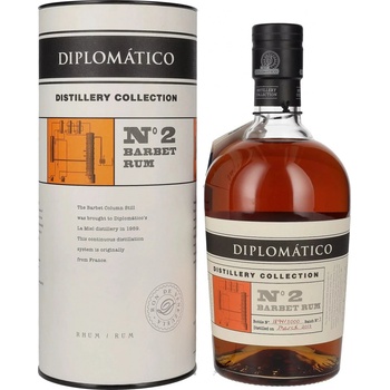 Diplomático Distillery Collection No.2 BARBET Column Rum 47% 0,7 l (tuba)
