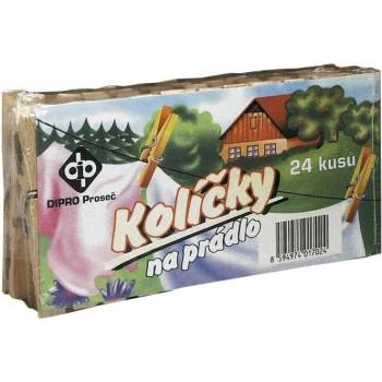 Dipro kolíčky na prádlo dřevěné 24 ks