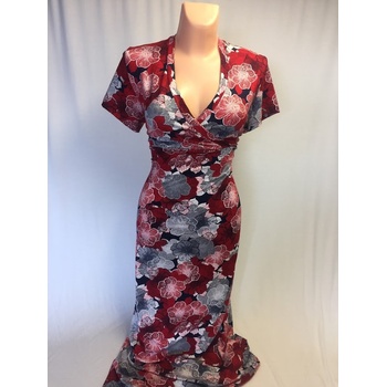 Drahstyl dámské letní dlouhé šaty Pavas červená