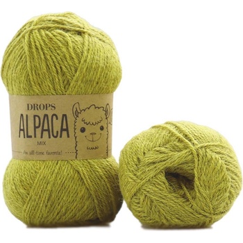 Drops Alpaca MIX 7233 zlatá olivová