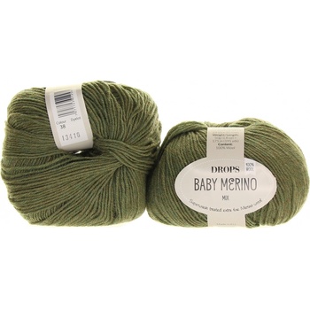 Drops Baby Merino 38 olivová