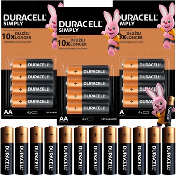 Duracell Basic AA 4ks 10PP100001