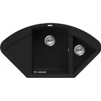 ELLECI EASY CORNER Full black/Granitek