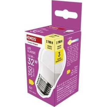 Emos LED žárovka Classic Mini Globe E27 2,5 W 32 W 350 lm teplá bílá