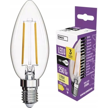 Emos LED žárovka Filament svíčka E14 1,8 W 25 W 250 lm teplá bílá