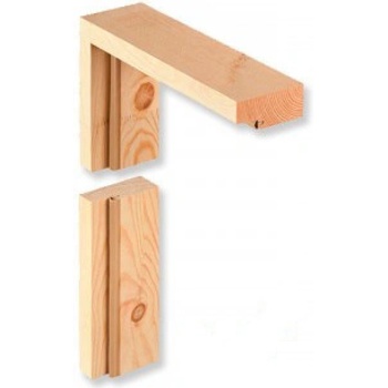 Erkado Dřevené rámové zárubně (sukové), Borovice, 80/197 levé i pravé