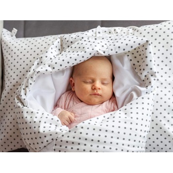 Eva Kiedroňová Set 4v1 Maxi dráček Bílý s šedými puntíky