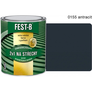 FEST-B S2141, antikorozní nátěr na železo, 0155 antracit, 0,8kg