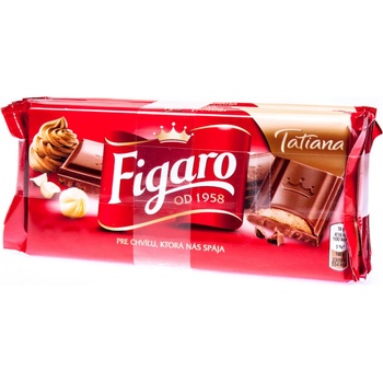 Figaro Tatiana mléčná s lískooříškovou náplní 90 g