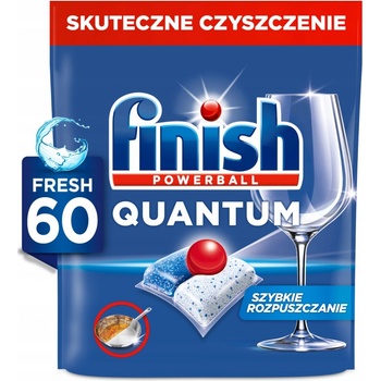 Finish Quantum All in 1 Lemon Sparkle tablety do myčky 60 ks