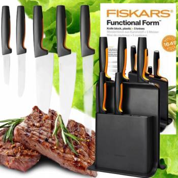Fiskars Functional Form Plastový blok 5 nožů 1057554