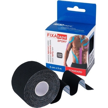 Fixatape Kinesio Standard tejpovací páska černá 5 cm x 5 m