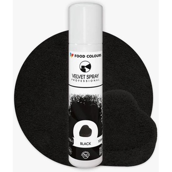Food Colours sametový sprej Black 100 ml