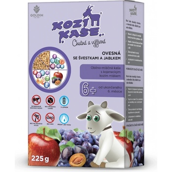 Goldim kozí ovesná se švestkami a jablkem 225 g