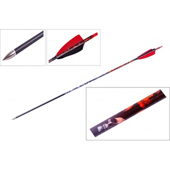 Goodgoods dekor lebky červené krocaní peří 30