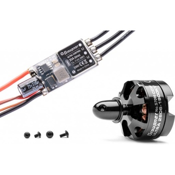 GRAUPNER Combo set Telemetrická regulace HOTT 20Amp SBEC + Ultra 2806-1900Kv levotočivá CCW