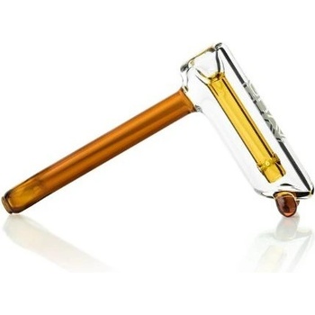 GRAV® Vodní Skleněná Fajfka Kladívko Jantarová