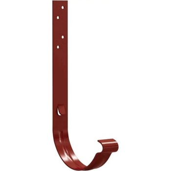 Gutta Barevný žlabový hák 250 mm 210 mm RAL 3009 červený