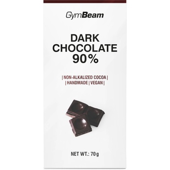 GymBeam Hořká čokoláda 90% 70 g
